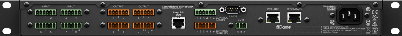 BOSE ControlSpace ESP-880AD 音频信号处理器 BOSE ControlSpace ESP-880AD 音频信号处理器
