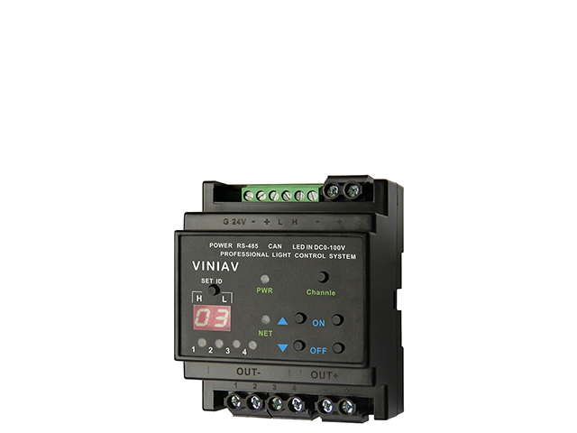 VN-LED4-D-4路导轨式LED调光器