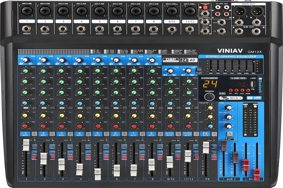 VINIAV GM12X 带效果调音台