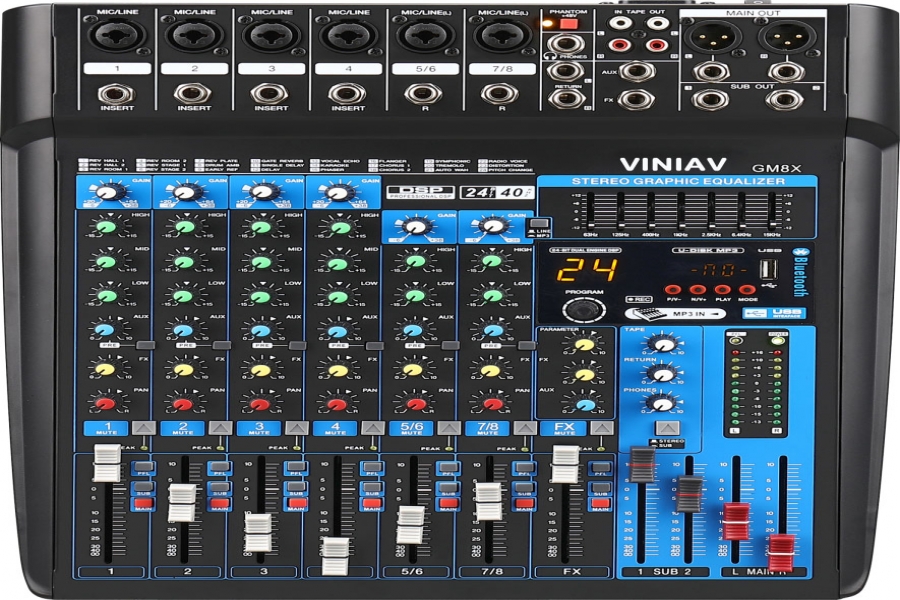 VINIAV  GM8X 带效果调音台